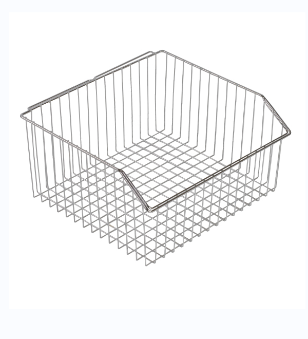 Chrome wire extra large maxi basket – 400x420x210mm