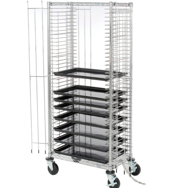 SIDE-LOAD CHROME WIRE TRAY TRUCK
