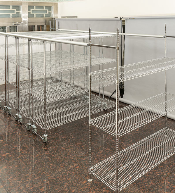 Overhead Top-Track High-Density Shelving System Wire Shelving 